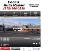 Tablet Screenshot of foorsautorepair.com